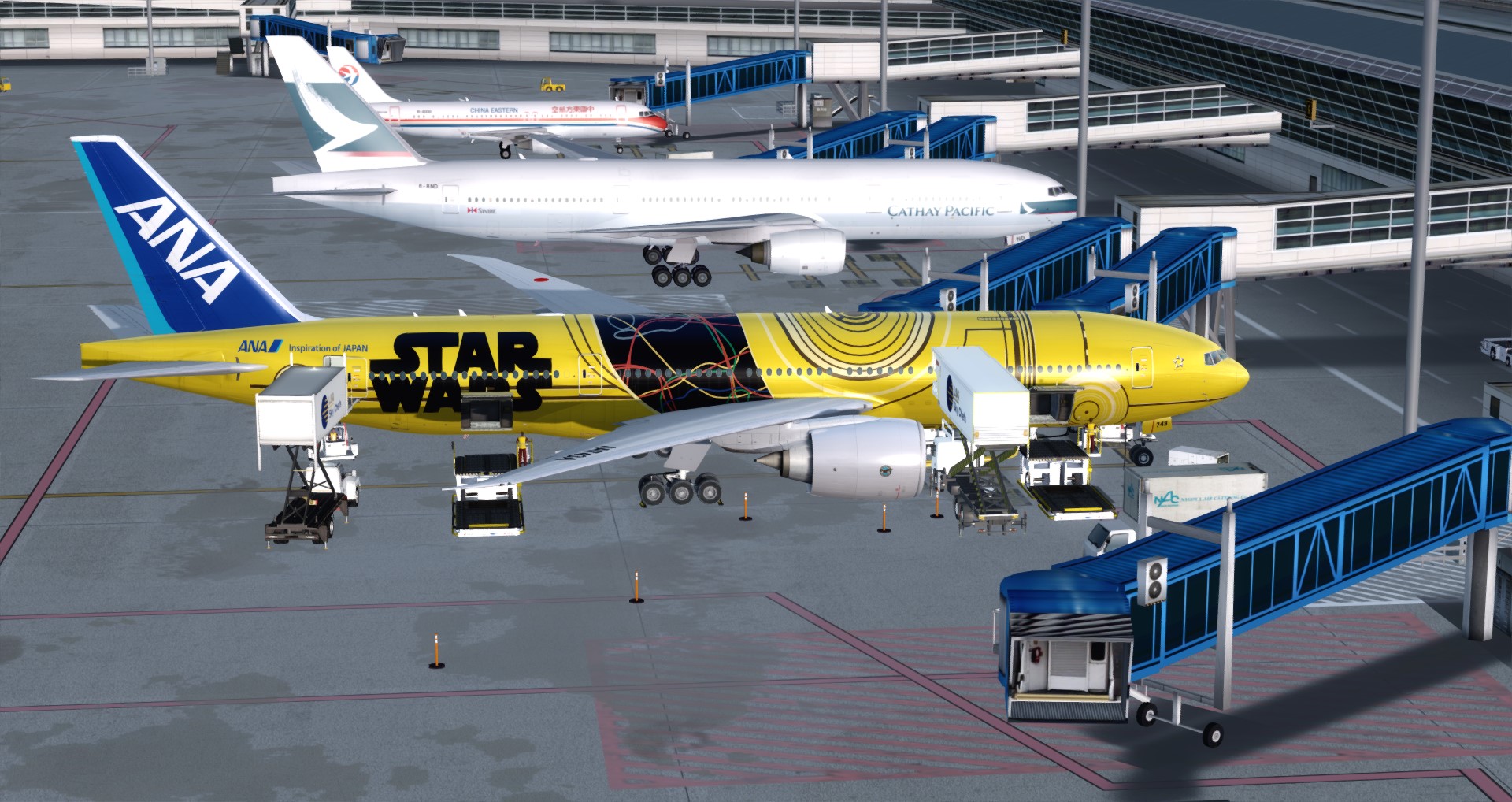 P3D V4 77L ANA Star Wars ZGGG-ZSPD-RJGG-8192 