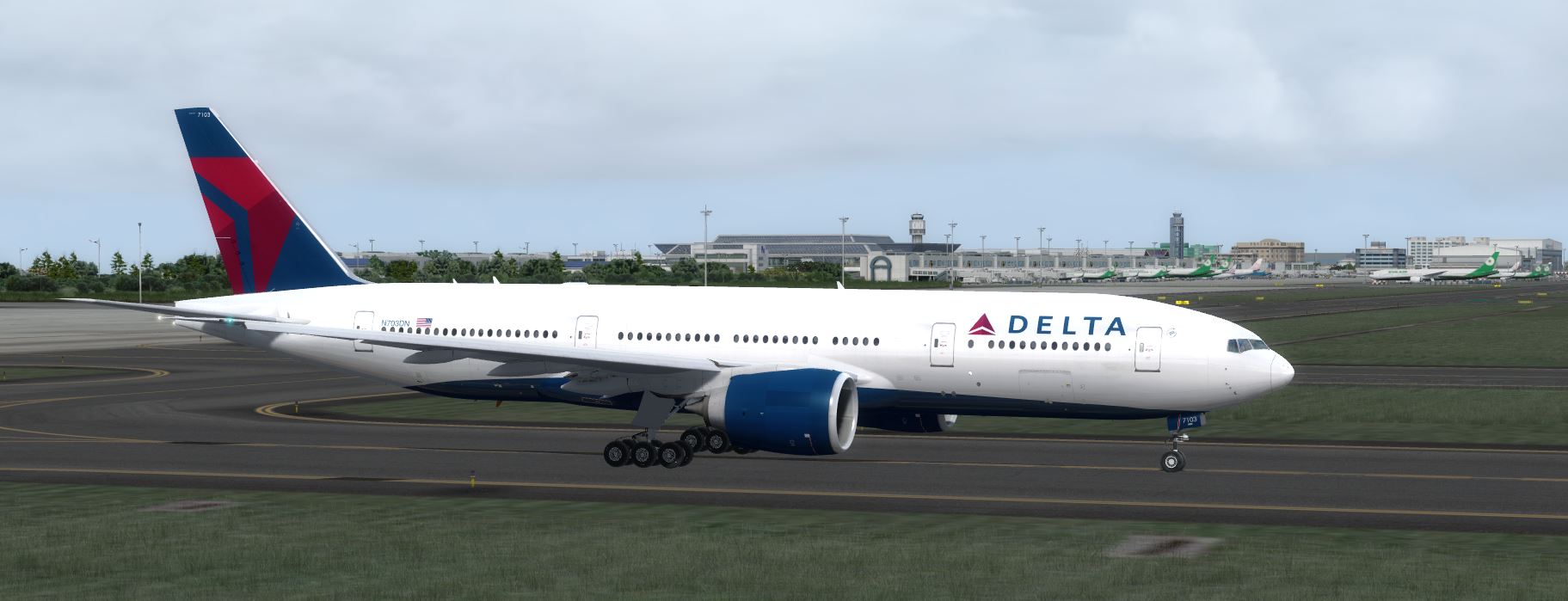 B777-200 Delta Airlines Standard Livery-6808 