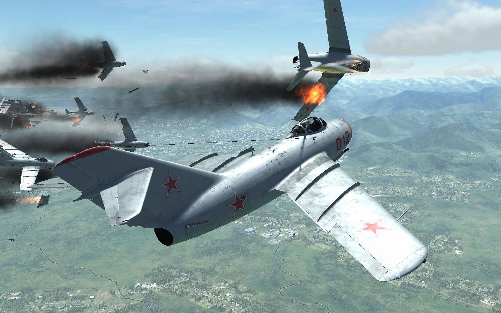 米格15大战F86(游戏DCS WORLD截图)-2286 