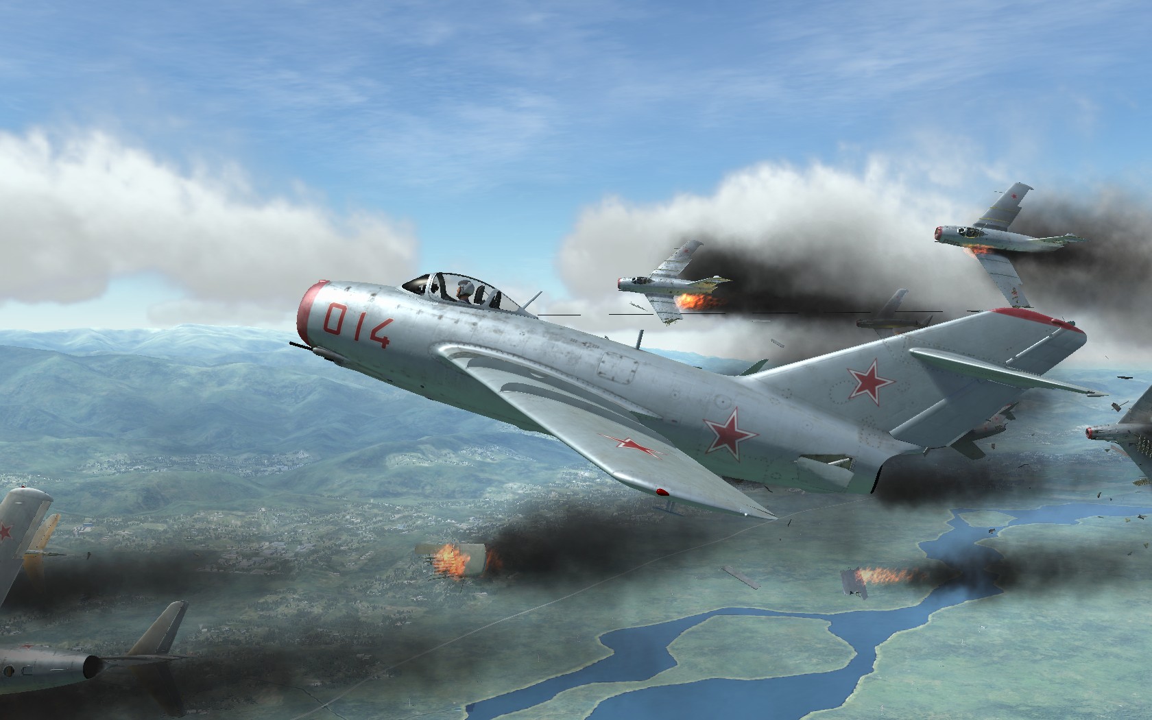 米格15大战F86(游戏DCS WORLD截图)-7713 