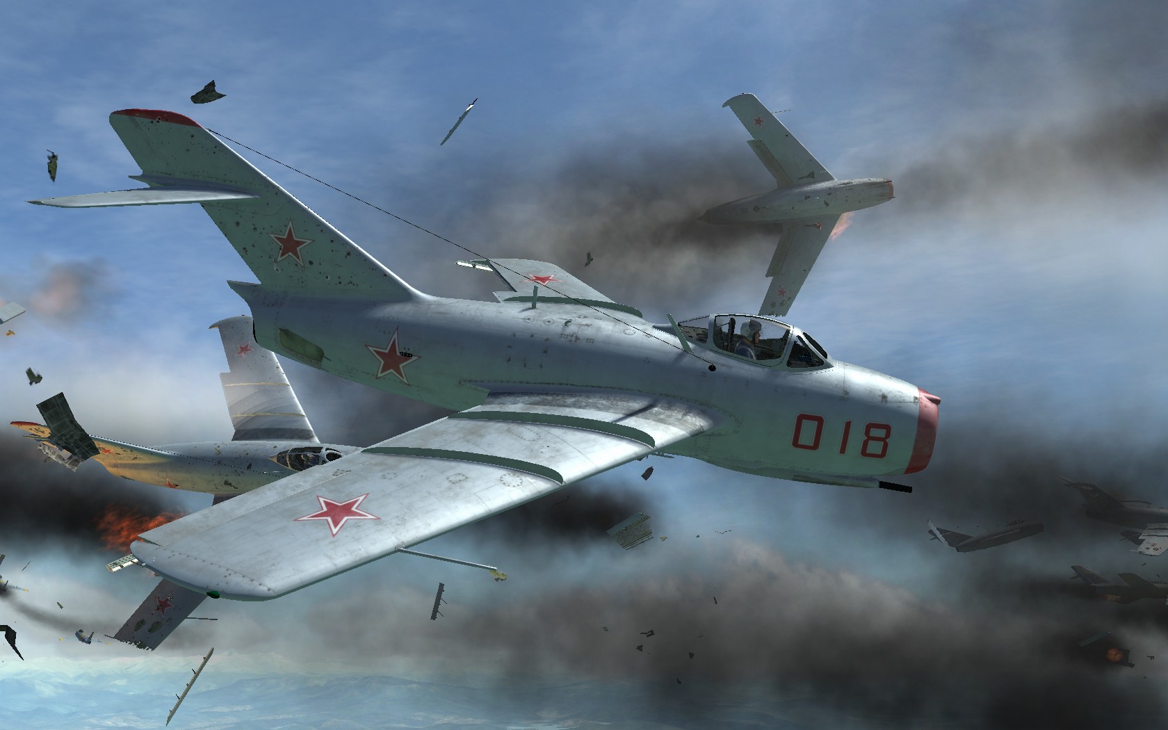 米格15大战F86(游戏DCS WORLD截图)-2022 