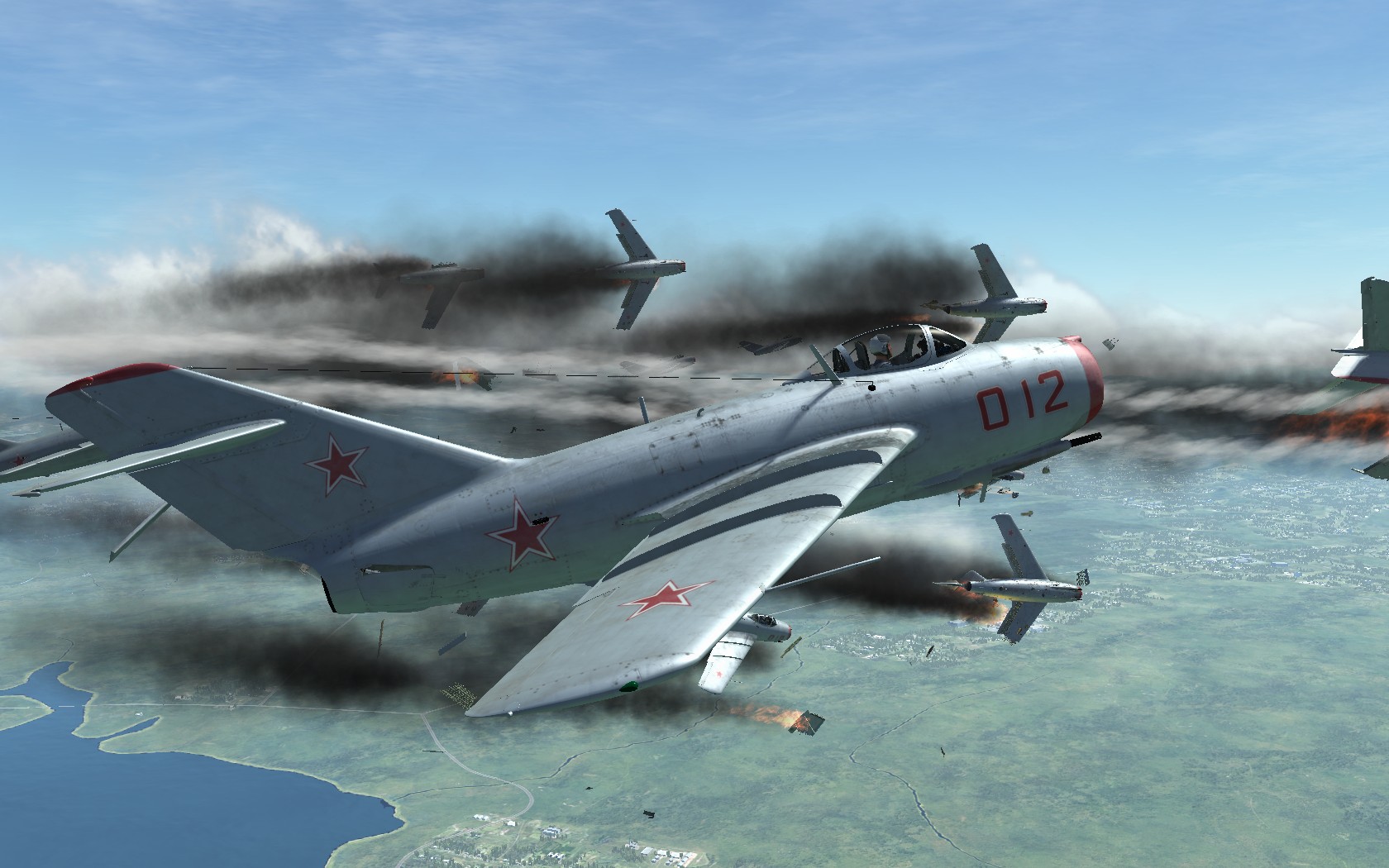 米格15大战F86(游戏DCS WORLD截图)-1421 