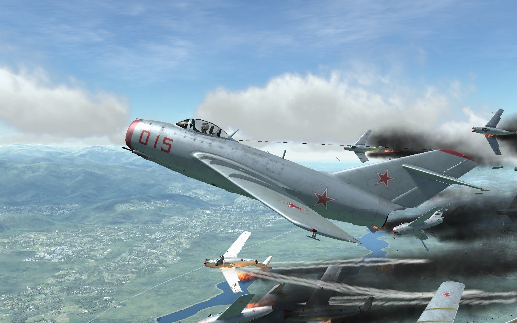 米格15大战F86(游戏DCS WORLD截图)-1753 