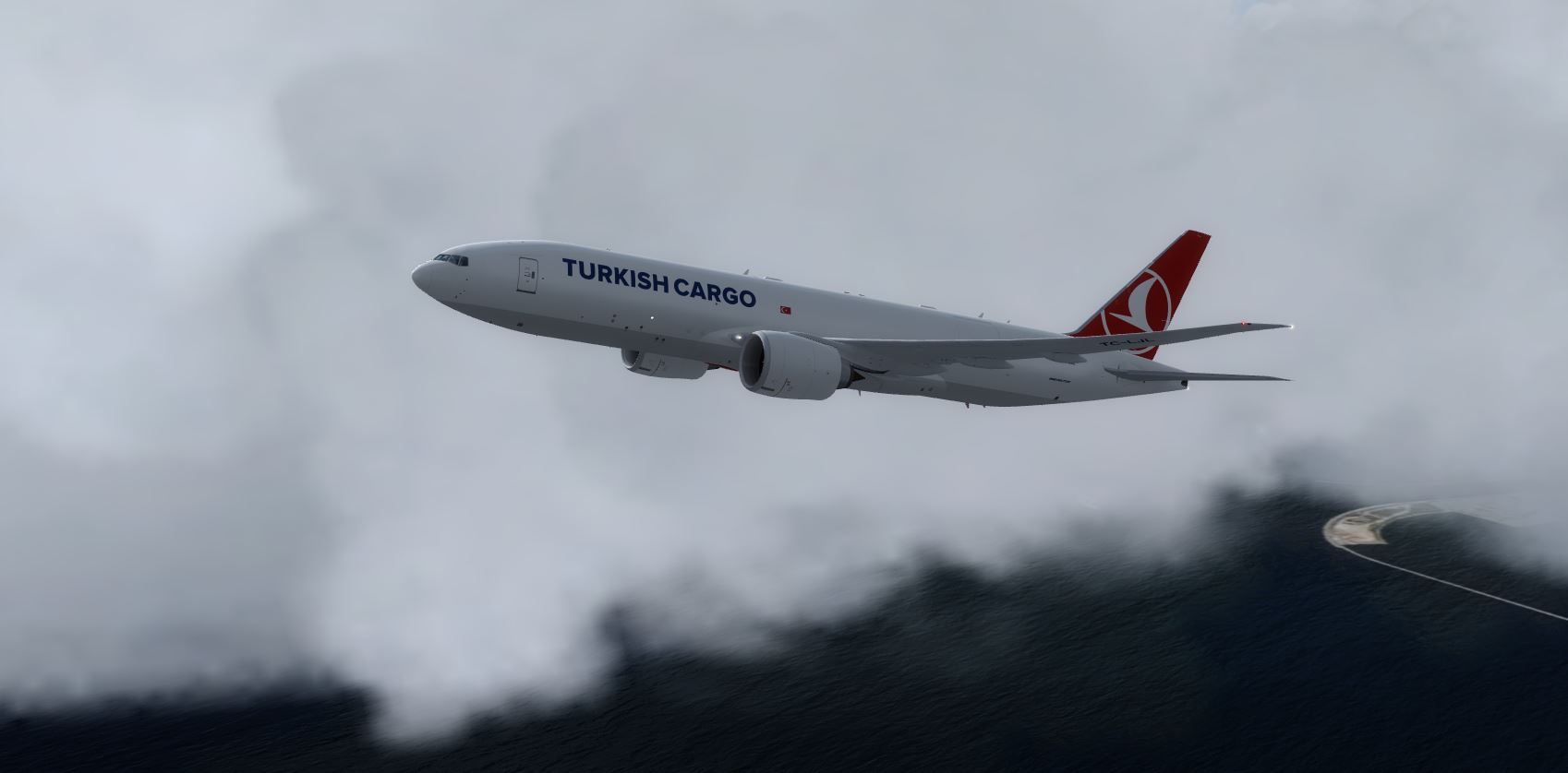 B777F Turkish Cargo white TC-LJL @ LEBL-781 