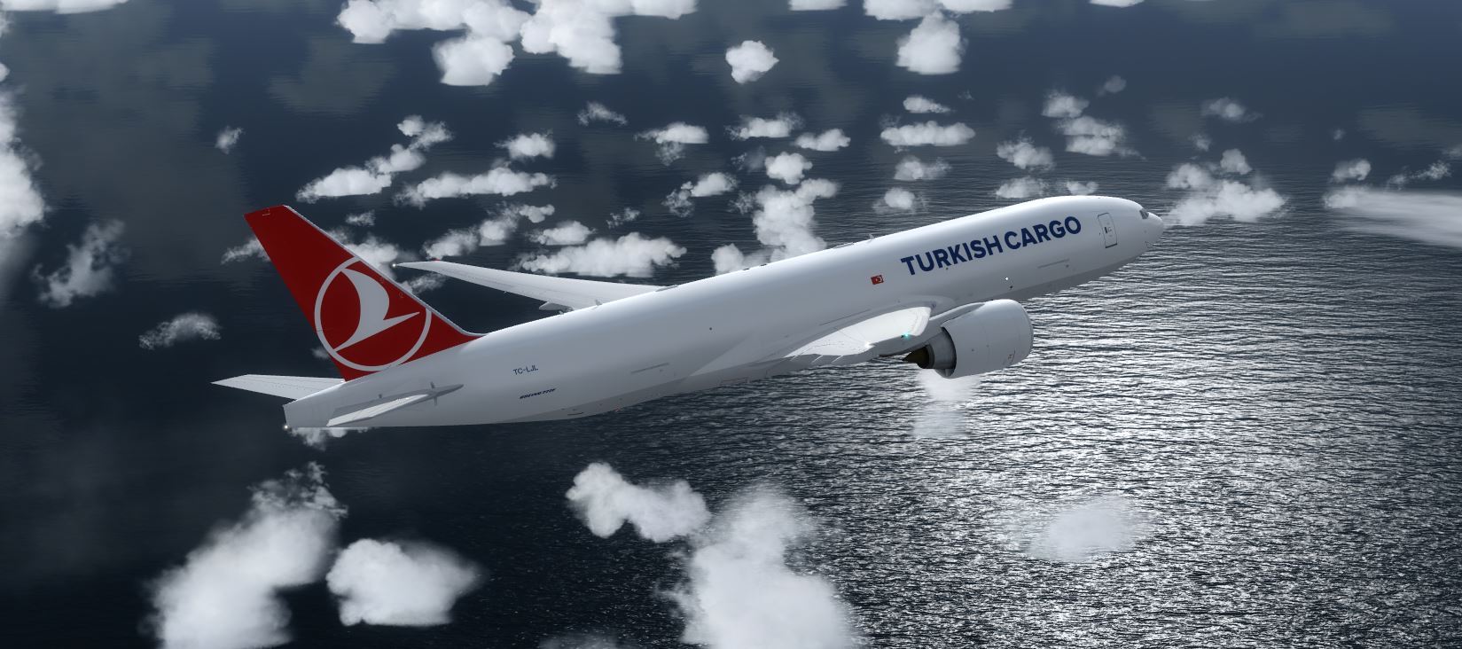 B777F Turkish Cargo white TC-LJL @ LEBL-5748 