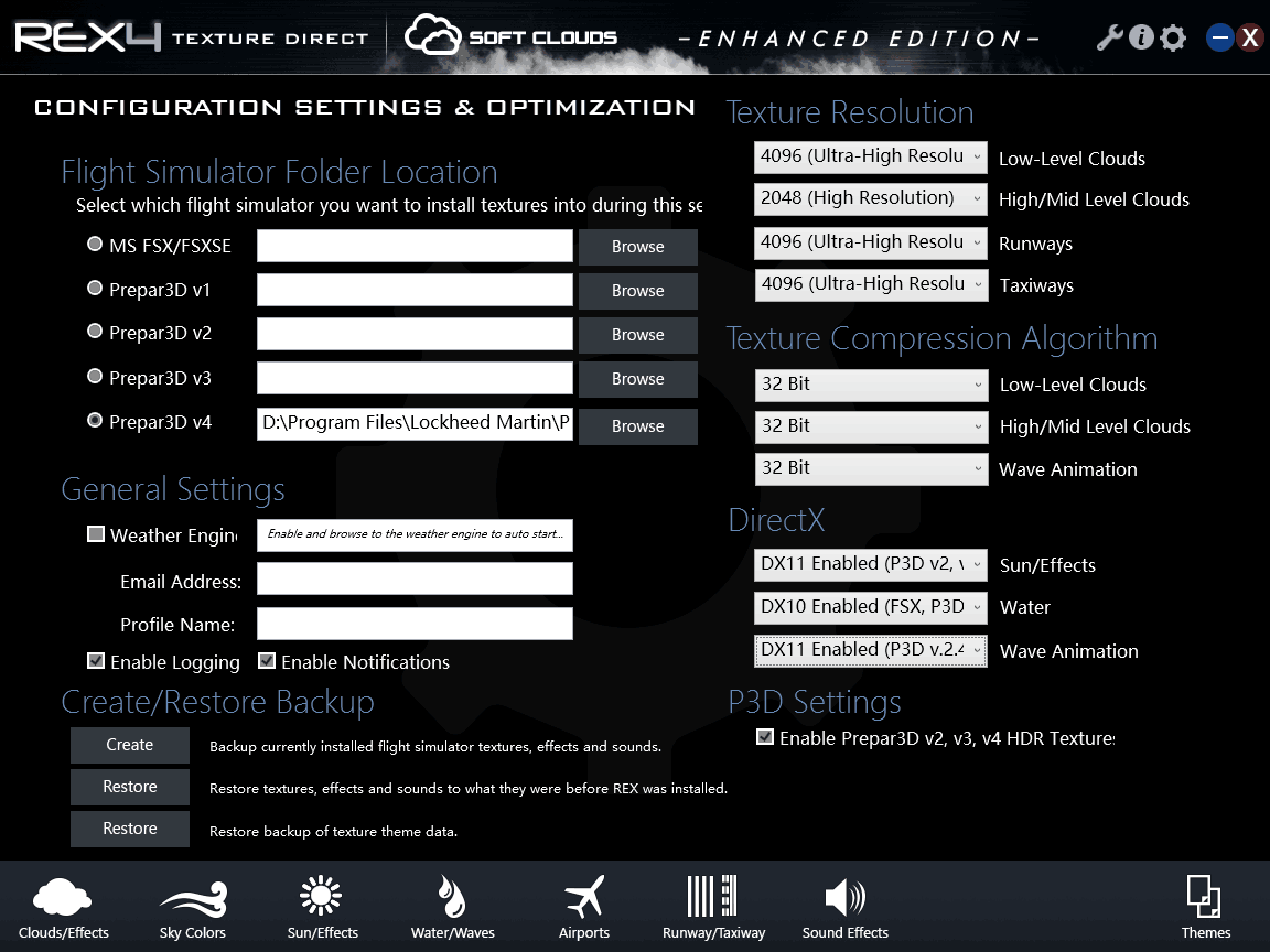 求助 P3DV4的REX在选择云的时候秒退-569 