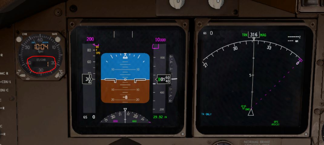 PMDG747内建的计时器怎么数到99分就归零了？-2313 