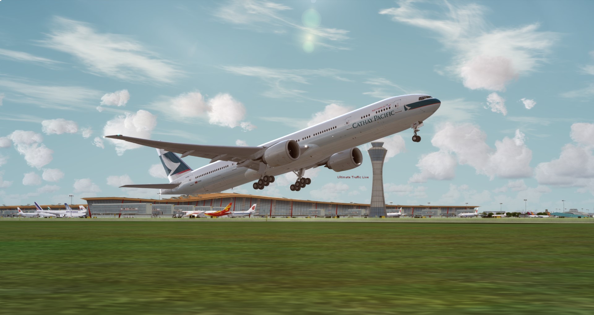 P3D V4 77W Cathay ZBAA-VHHH-8207 