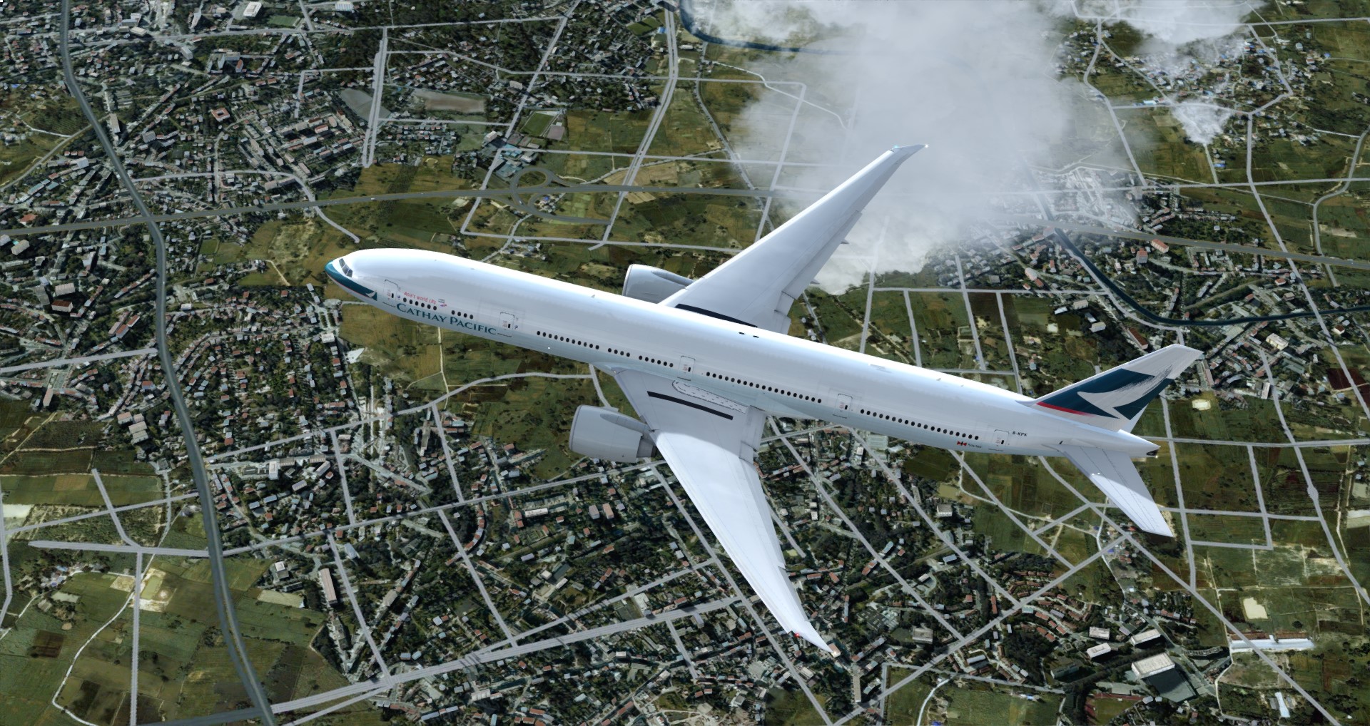 P3D V4 77W Cathay ZBAA-VHHH-326 