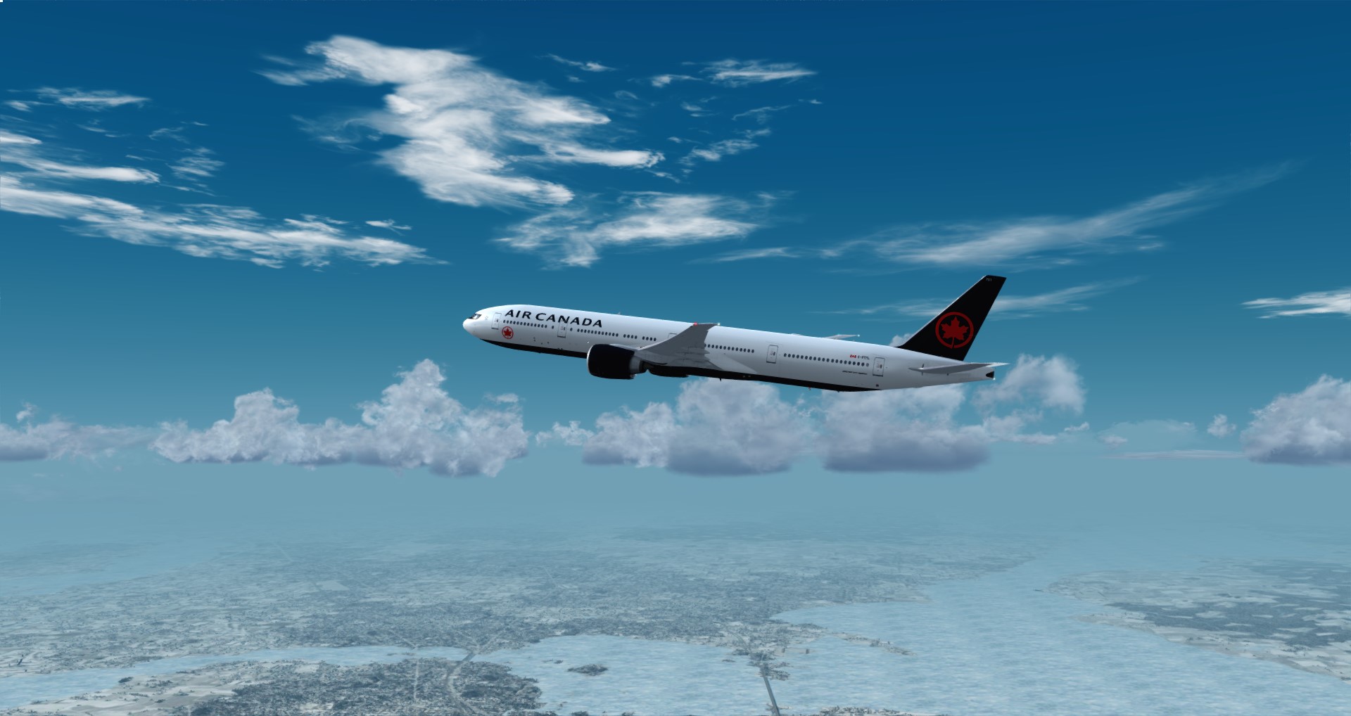 P3D V4 77W Air Canada CYUL-KMIA-1000 