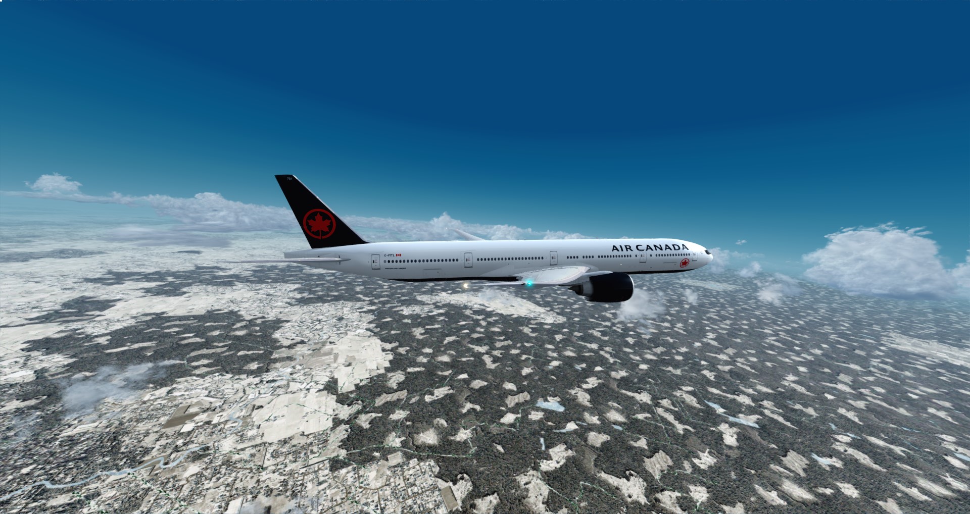 P3D V4 77W Air Canada CYUL-KMIA-9586 