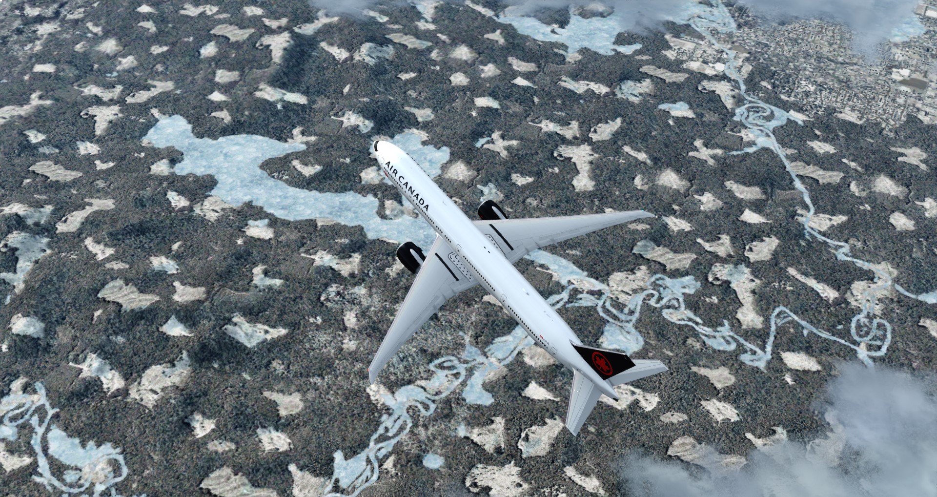 P3D V4 77W Air Canada CYUL-KMIA-9050 