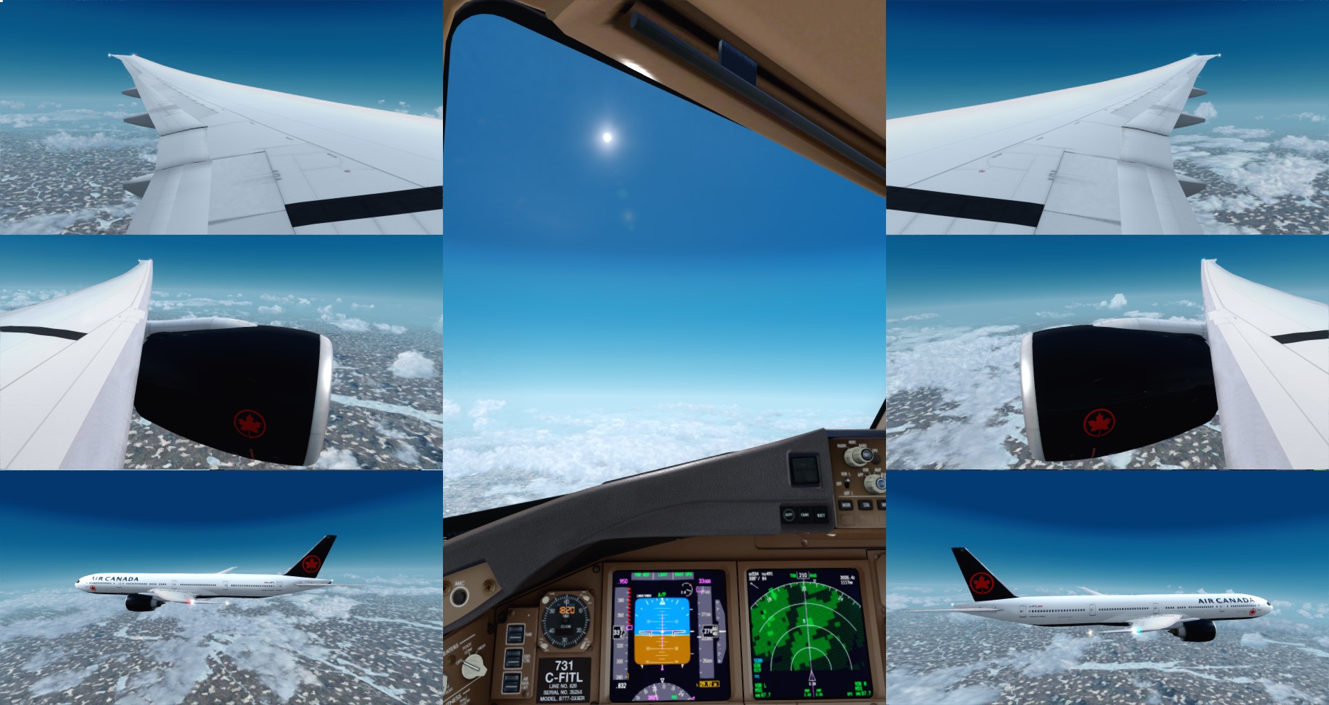 P3D V4 77W Air Canada CYUL-KMIA-9651 