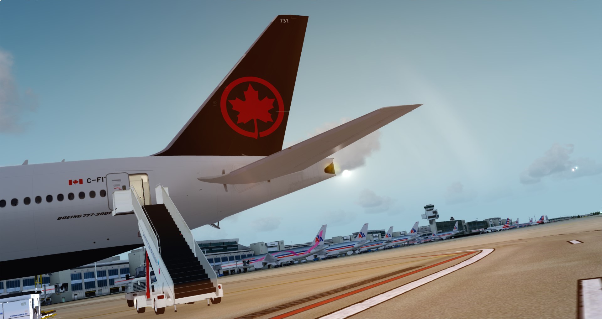 P3D V4 77W Air Canada CYUL-KMIA-1223 