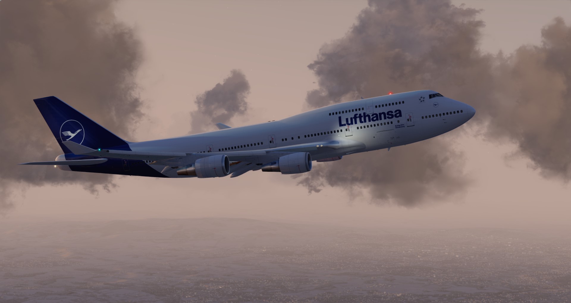 P3D V4 744 2018 Lufthansa EDDF-ZBAA-5492 