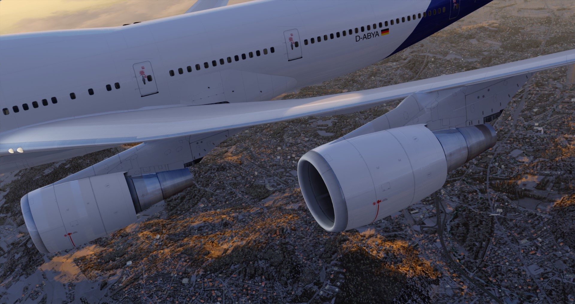 P3D V4 744 2018 Lufthansa EDDF-ZBAA-2221 