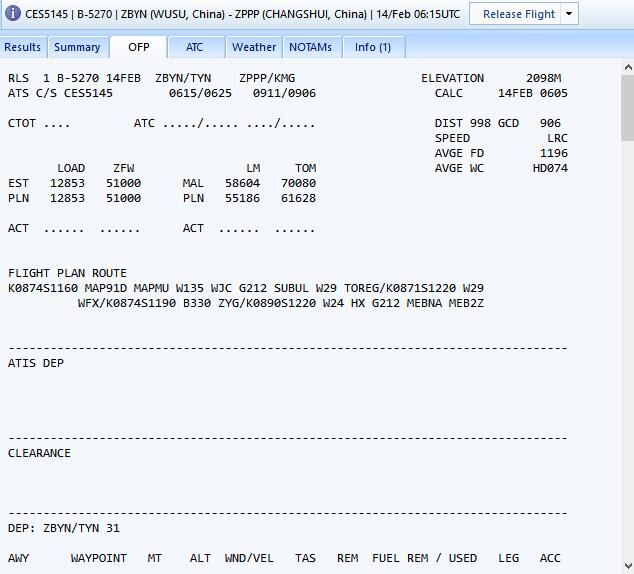 为啥PFPX计算好的飞行计划页面显示不完整？-5077 