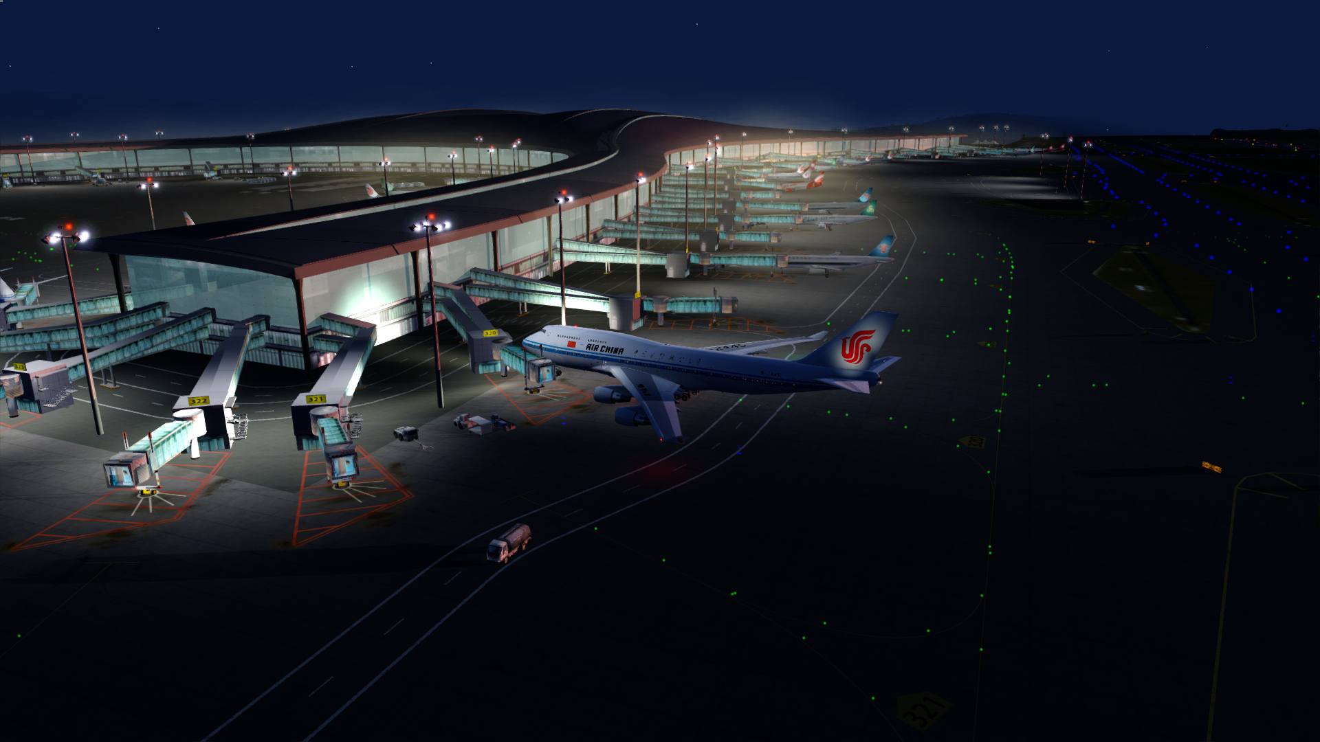 重庆江北国际机场T3航站楼夜景效果（更新之一）-7075 