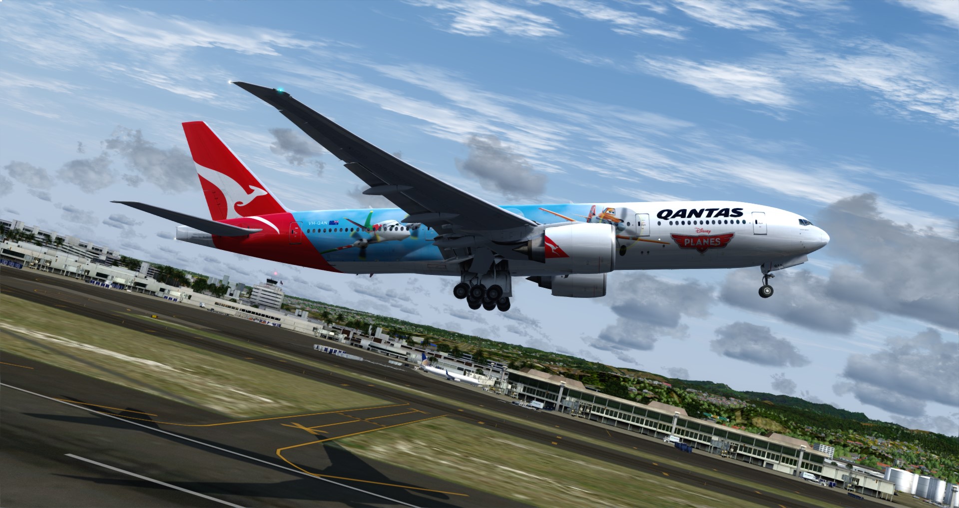 P3D V4 77L Qantas Airways PHNL-YSSY-5009 