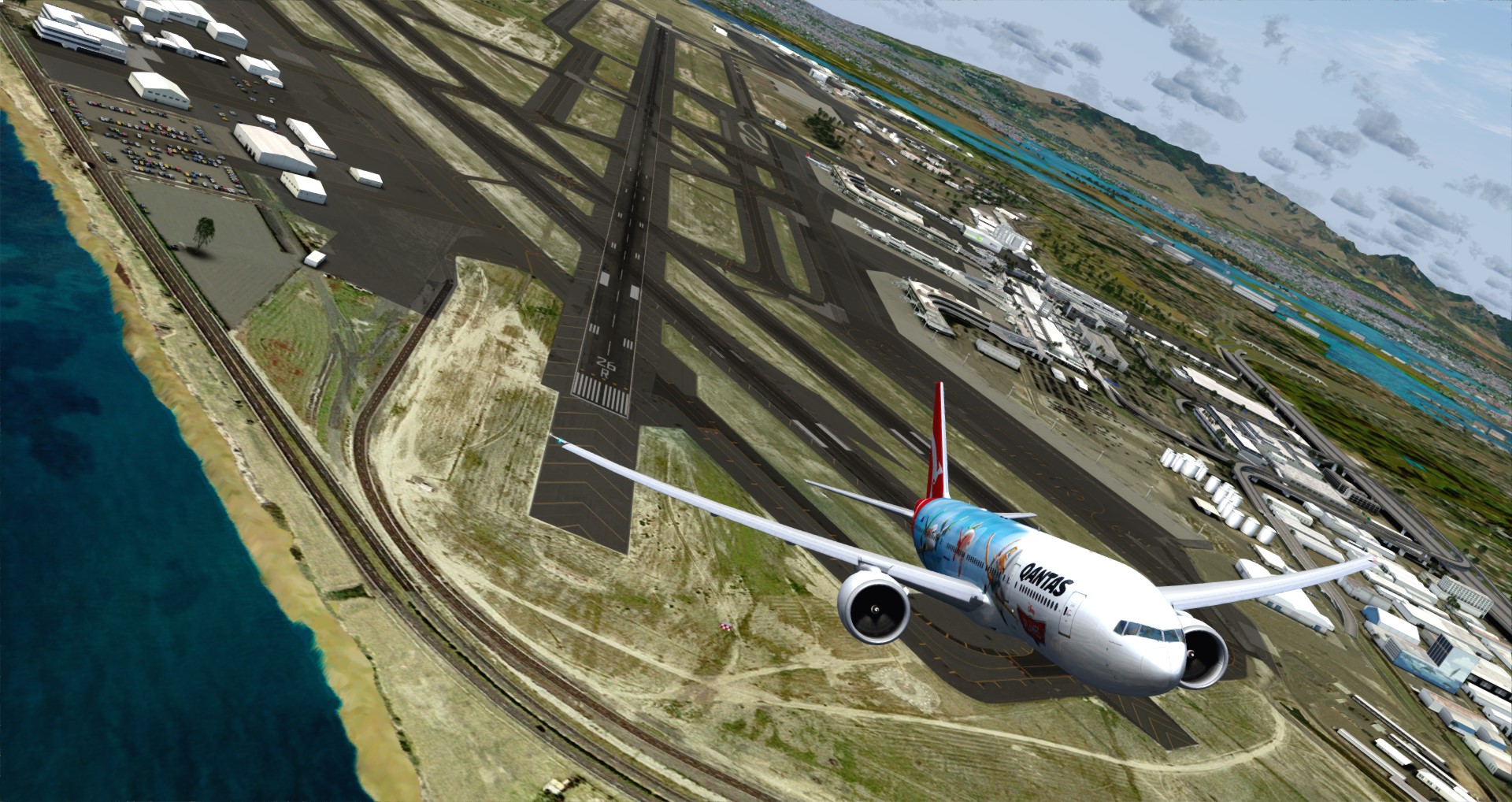 P3D V4 77L Qantas Airways PHNL-YSSY-9699 