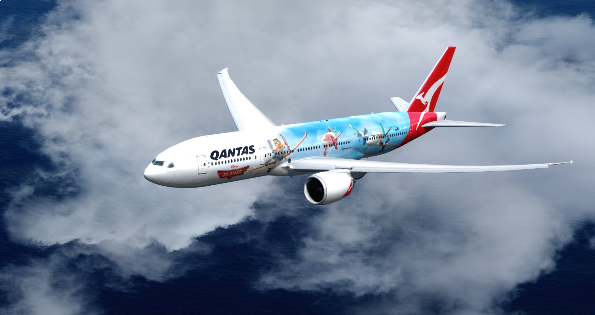 P3D V4 77L Qantas Airways PHNL-YSSY-9299 