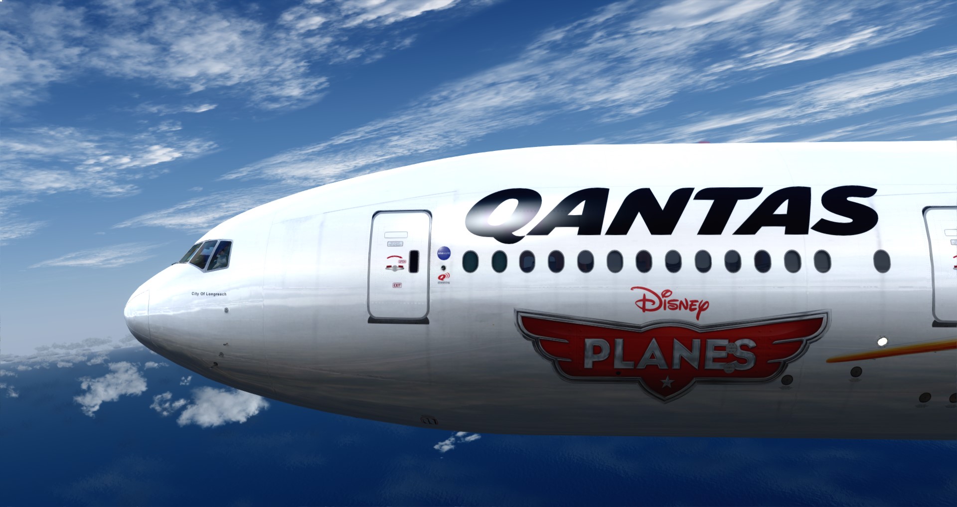 P3D V4 77L Qantas Airways PHNL-YSSY-8121 