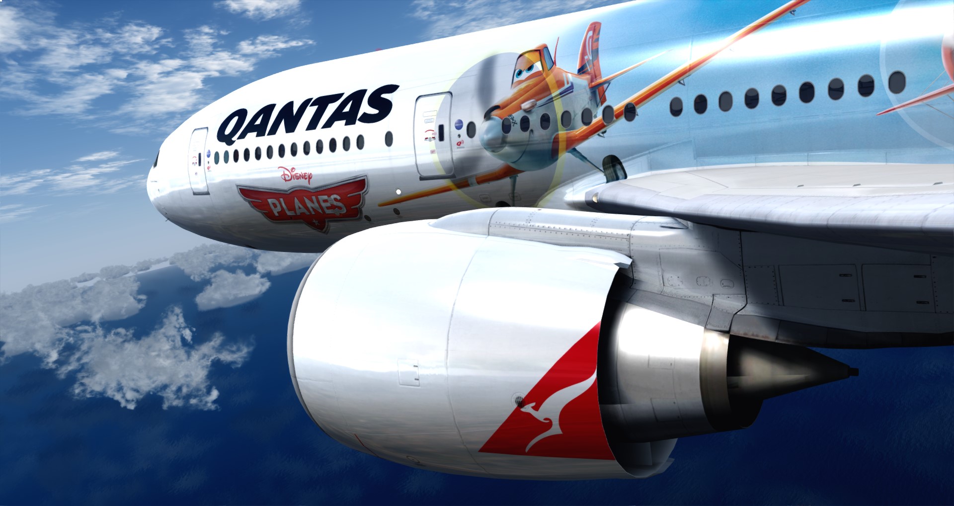 P3D V4 77L Qantas Airways PHNL-YSSY-1554 