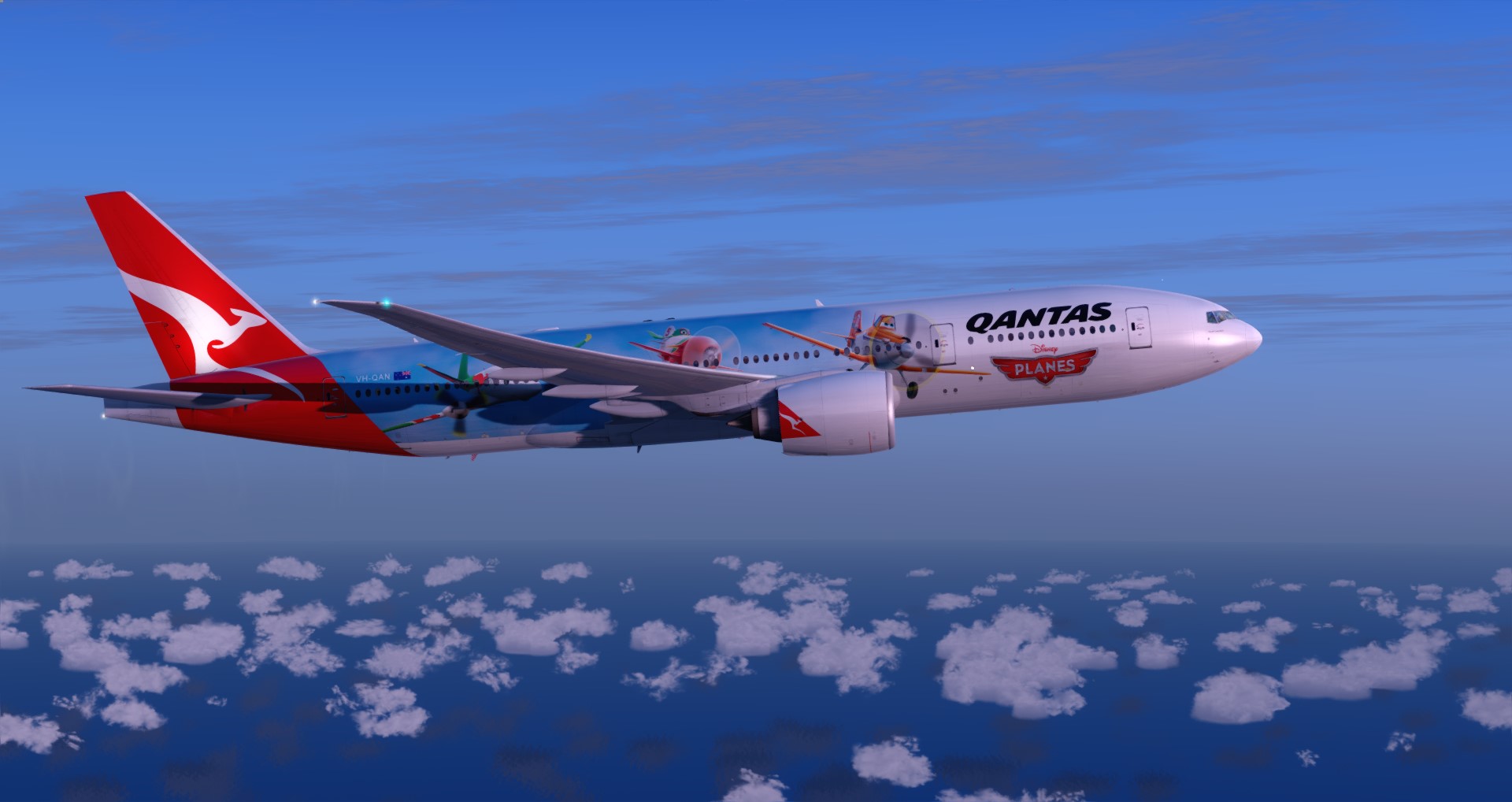 P3D V4 77L Qantas Airways PHNL-YSSY-8037 