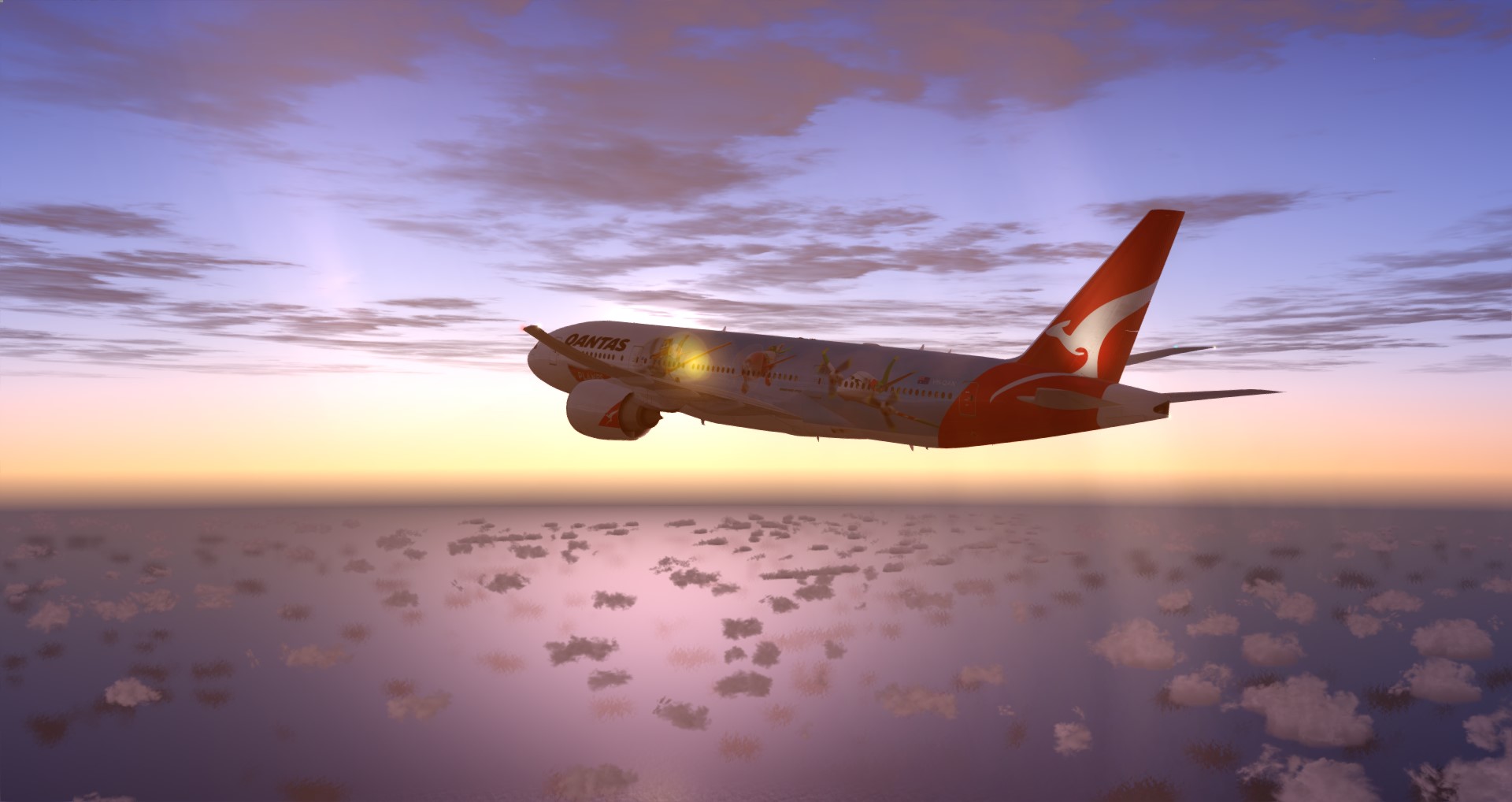 P3D V4 77L Qantas Airways PHNL-YSSY-1631 