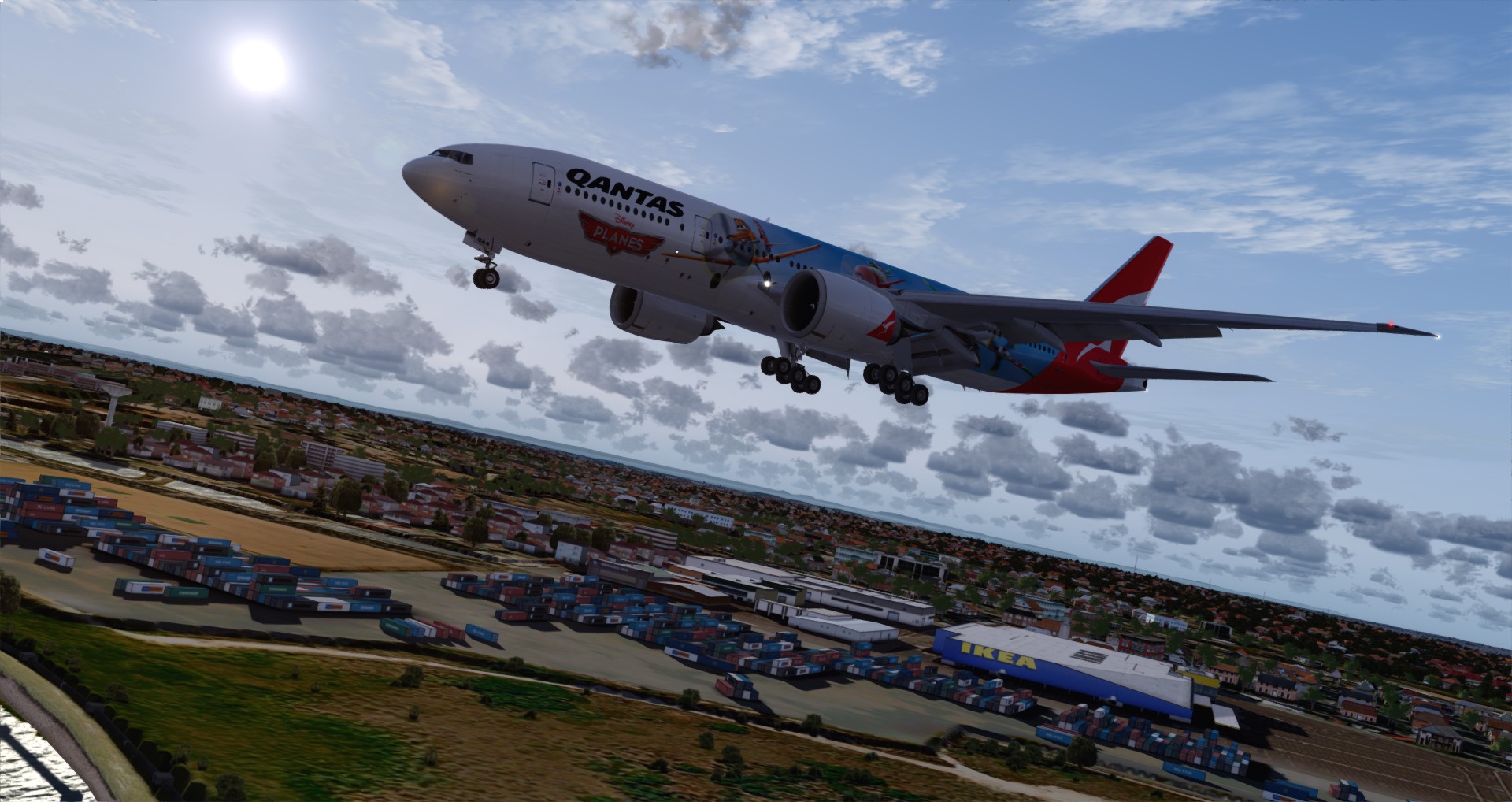 P3D V4 77L Qantas Airways PHNL-YSSY-6584 