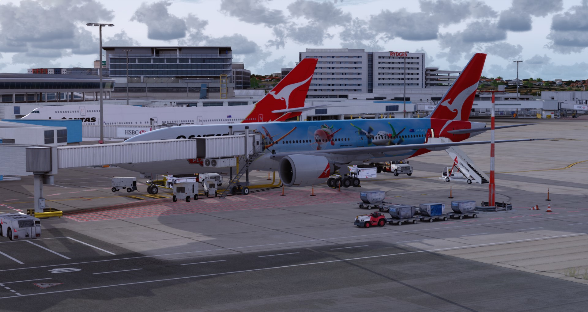 P3D V4 77L Qantas Airways PHNL-YSSY-6488 