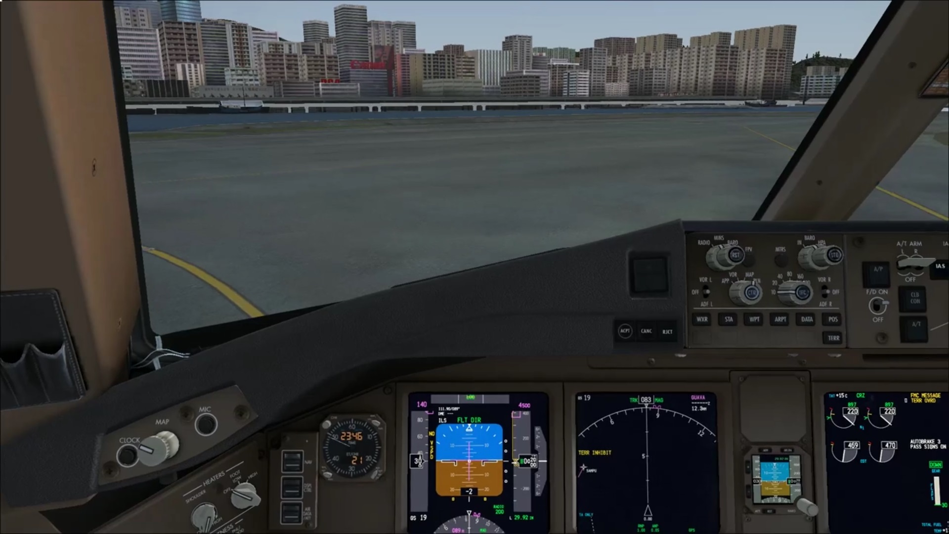 键盘飞行不可能? FSX PMDG 777 VHHX IGS 13-6466 