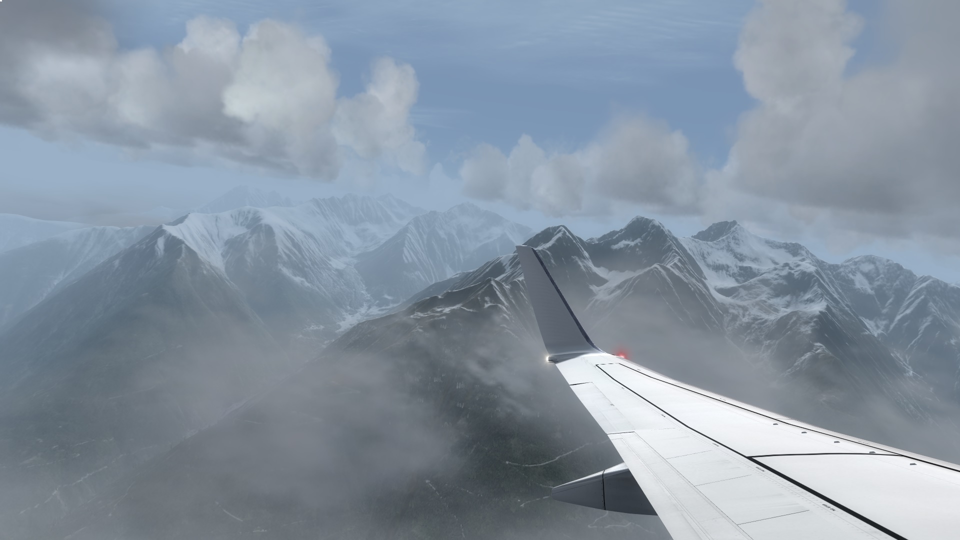 奥地利 LOWI Innsbruck 阿尔卑斯山谷雪景-7564 