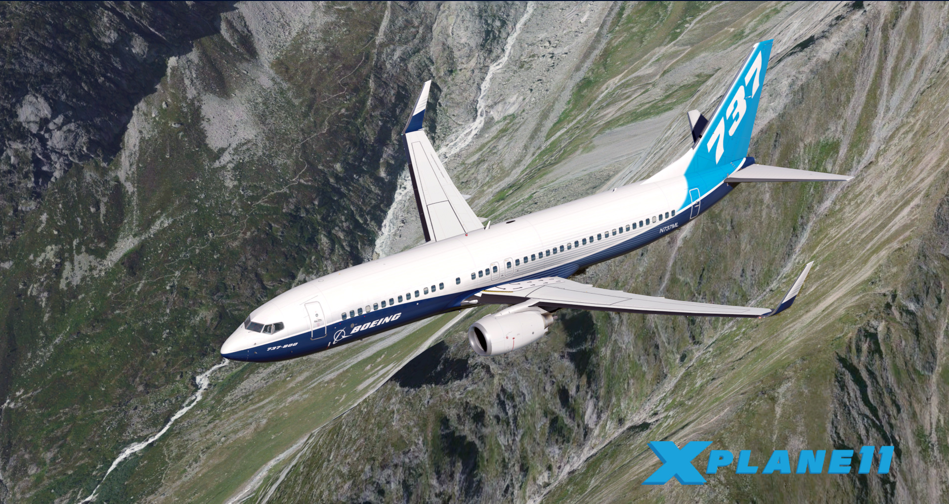 XPLANE 11 BOEING 737 HOUSE PAINT-7346 