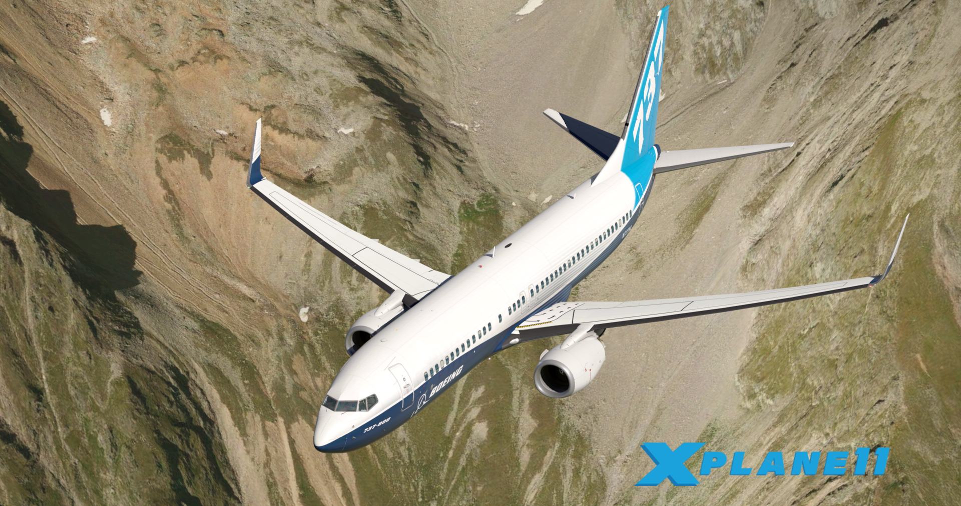 XPLANE 11 BOEING 737 HOUSE PAINT-8174 