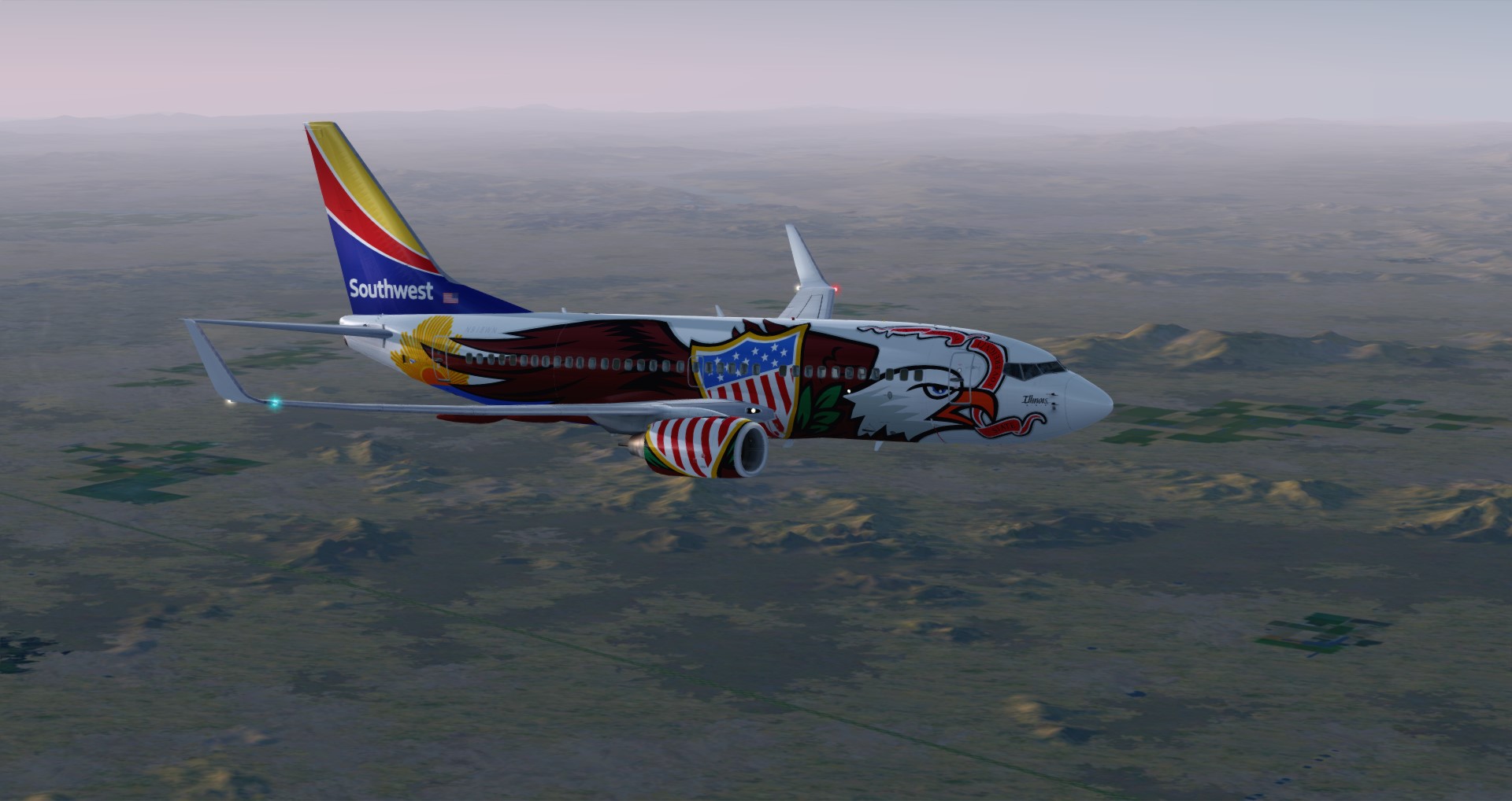 P3D V4 737 Southwest Airlines KSAN-KATL-472 