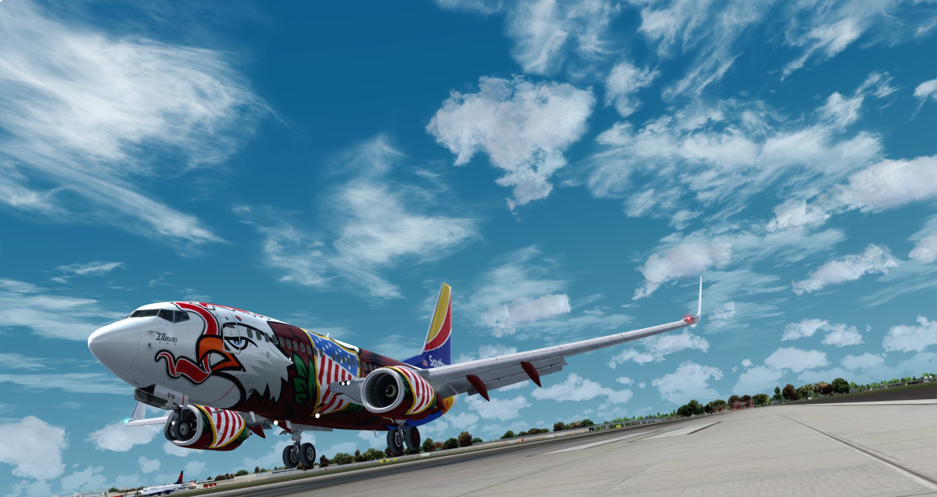 P3D V4 737 Southwest Airlines KSAN-KATL-6653 