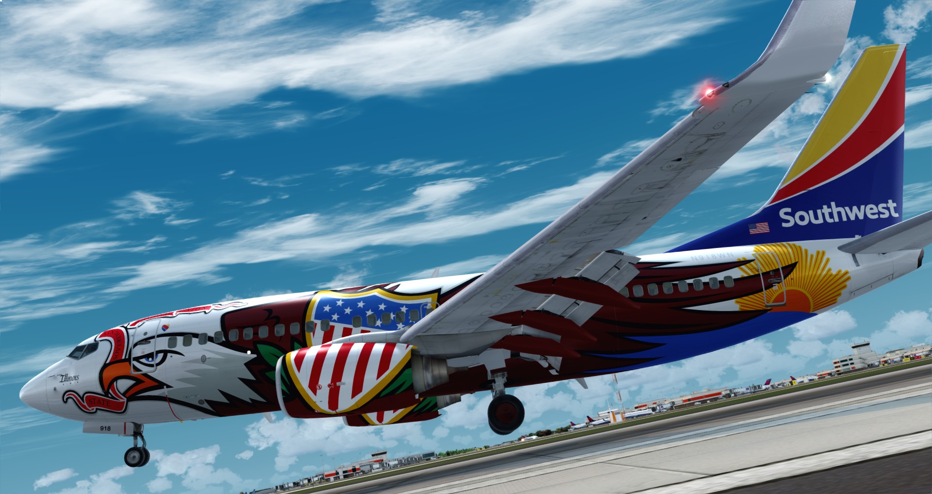 P3D V4 737 Southwest Airlines KSAN-KATL-5331 