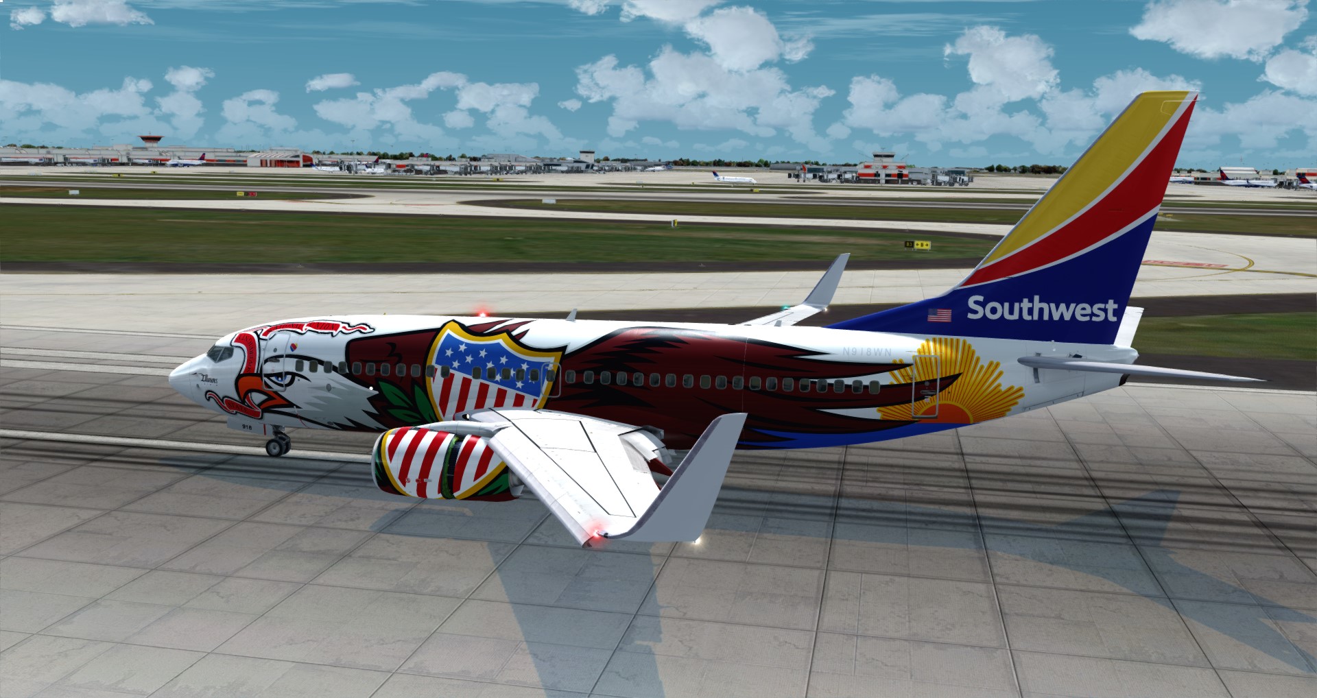 P3D V4 737 Southwest Airlines KSAN-KATL-271 