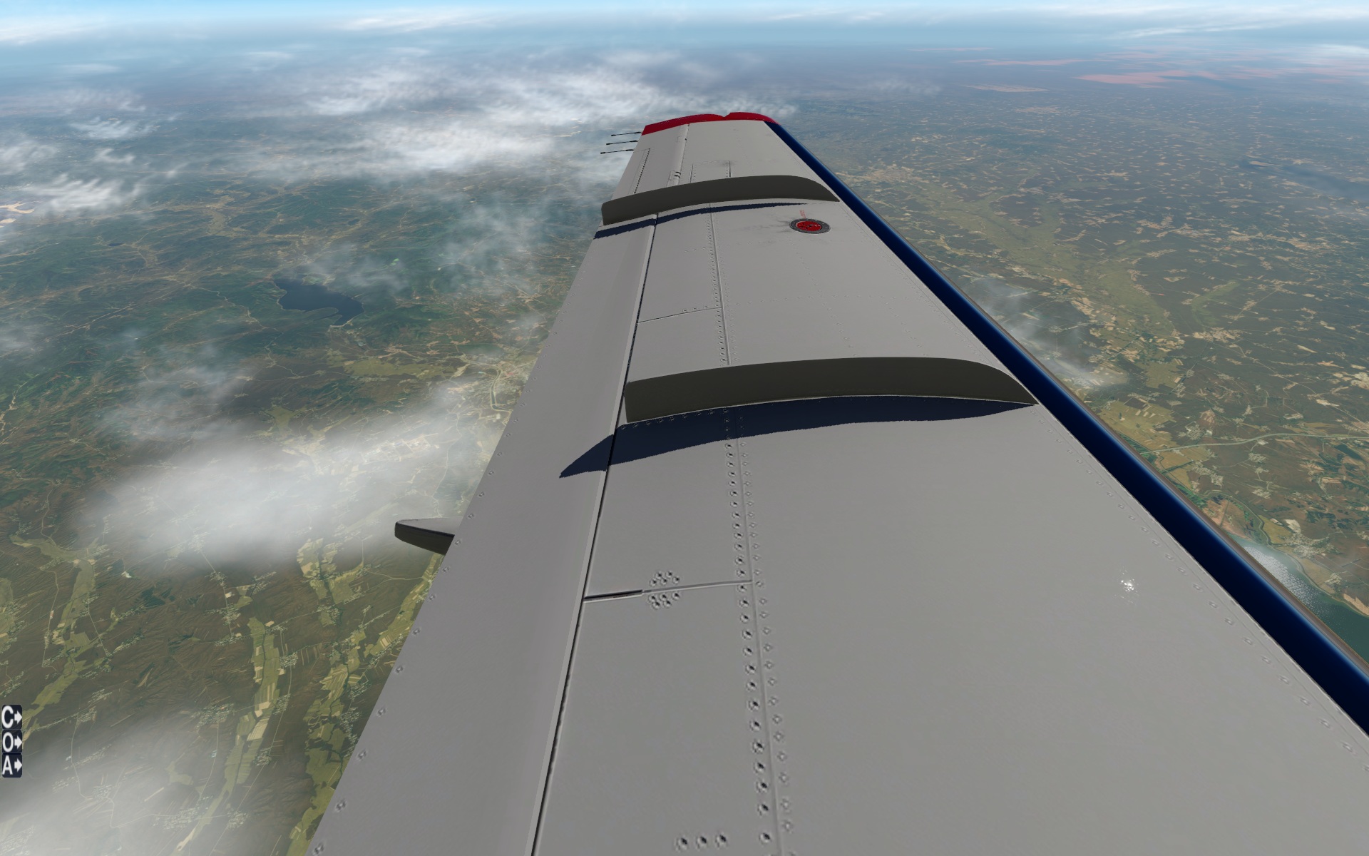 XPLANE-11 41000英尺下的长春上空-3722 