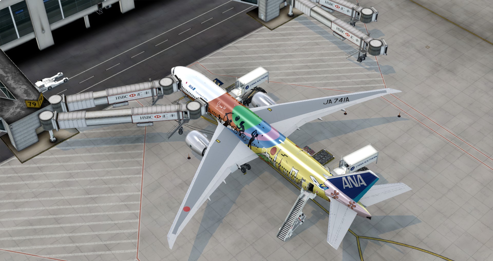 P3D V4 77L All Nippon Airways ZSPD-RJTT-8706 