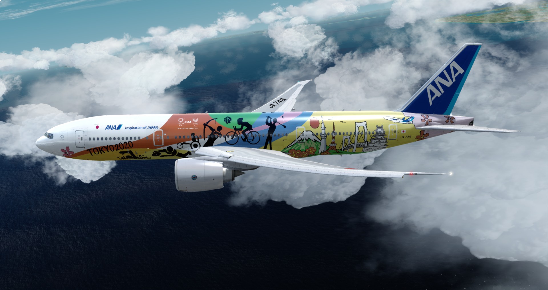 P3D V4 77L All Nippon Airways ZSPD-RJTT-7846 