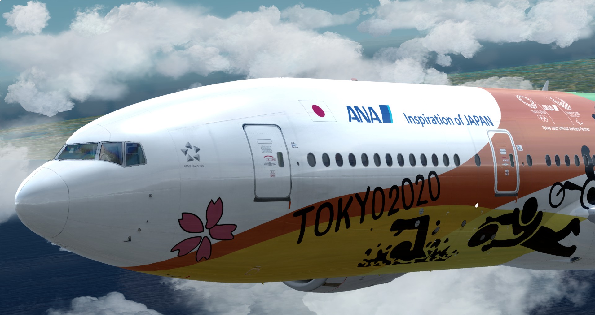 P3D V4 77L All Nippon Airways ZSPD-RJTT-7199 