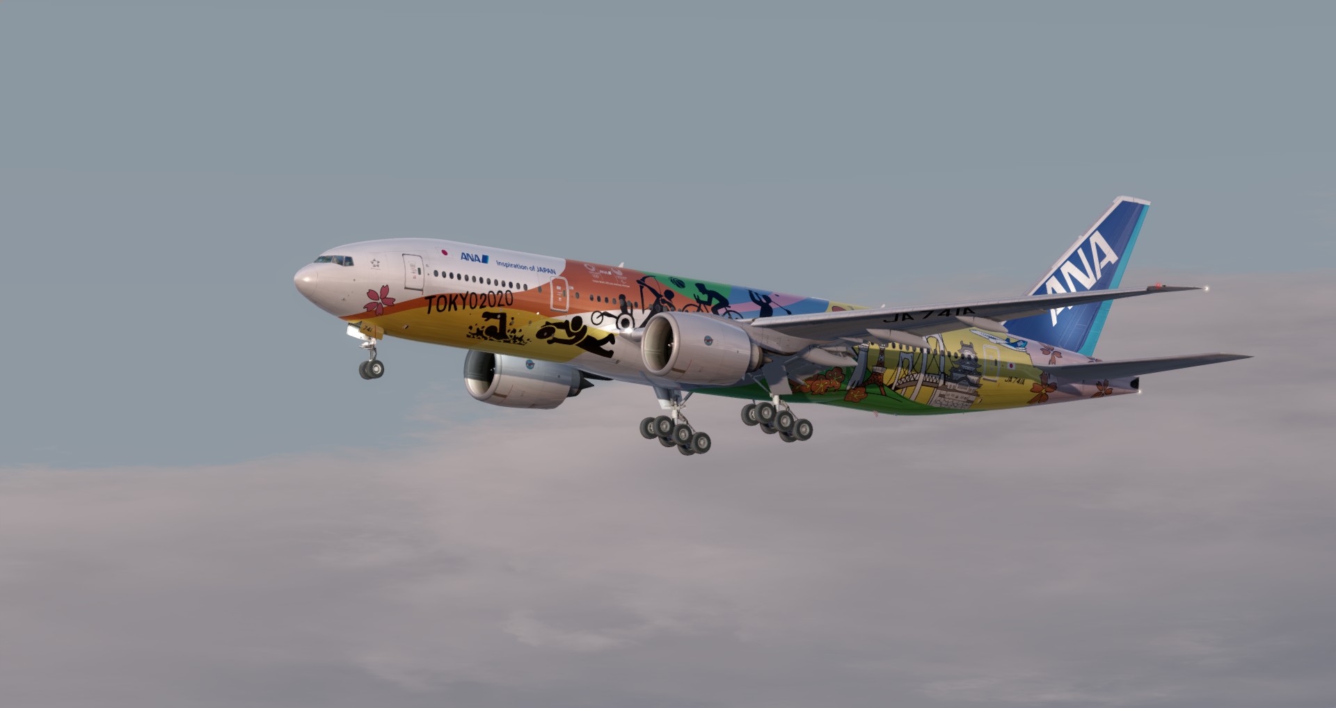 P3D V4 77L All Nippon Airways ZSPD-RJTT-182 