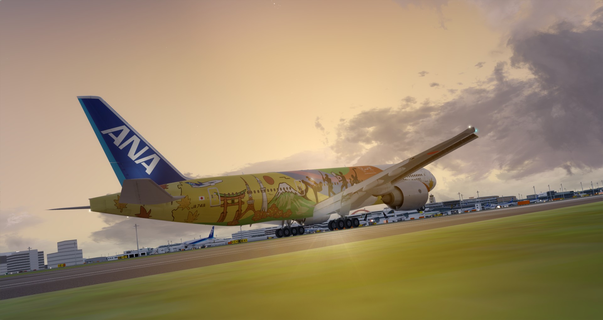 P3D V4 77L All Nippon Airways ZSPD-RJTT-1467 