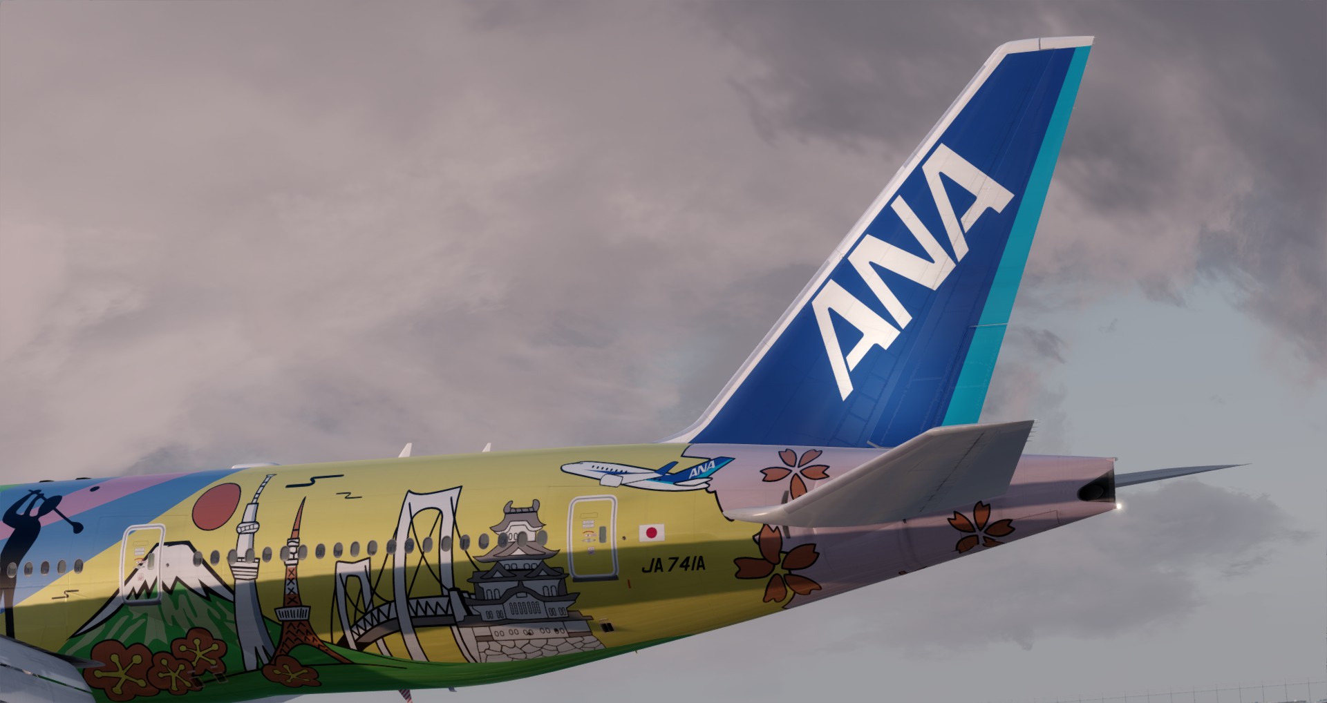 P3D V4 77L All Nippon Airways ZSPD-RJTT-4366 