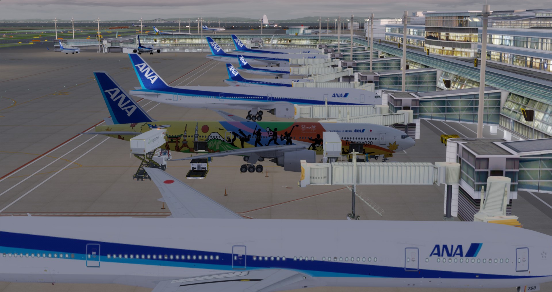 P3D V4 77L All Nippon Airways ZSPD-RJTT-8663 