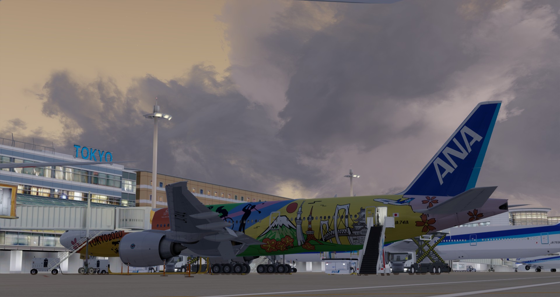 P3D V4 77L All Nippon Airways ZSPD-RJTT-3473 