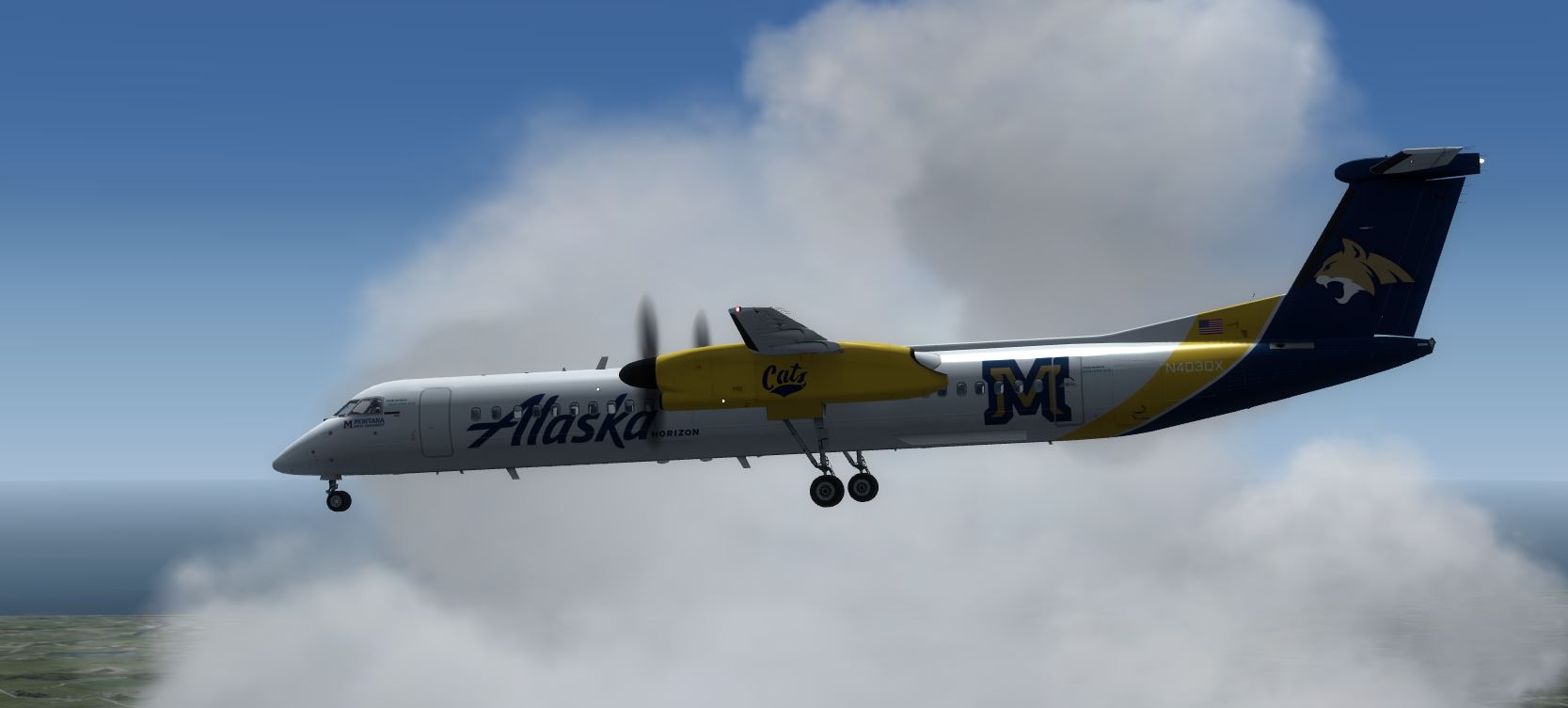 Q400 Alaska Horizon N403QX @ RJAA-1674 