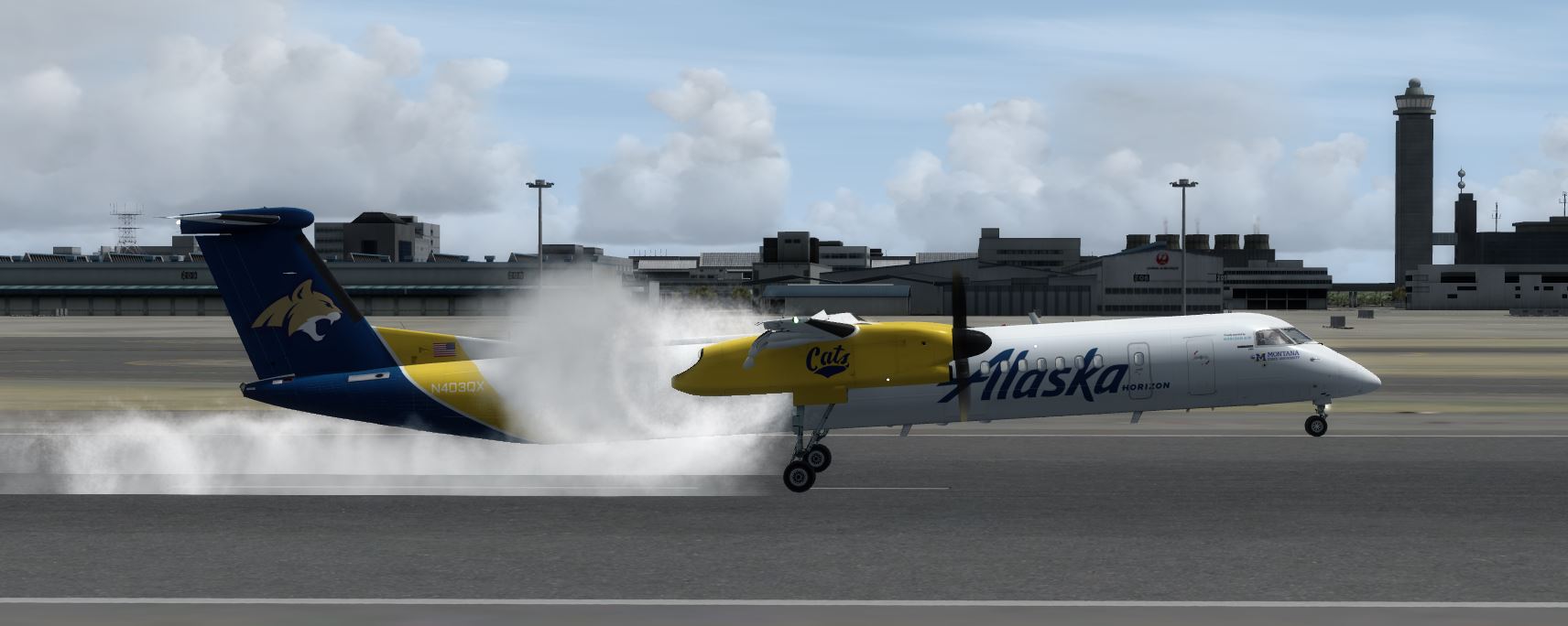 Q400 Alaska Horizon N403QX @ RJAA-2503 